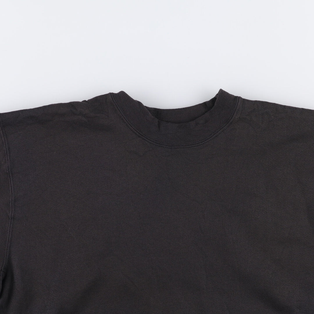 Vintage 90'S Hanes HER WAY plain blank sweatshirt, size L, men's cotton black type Vintage Second Hand