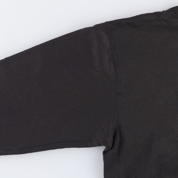 Vintage 90'S Hanes HER WAY plain blank sweatshirt, size L, men's cotton black type Vintage Second Hand