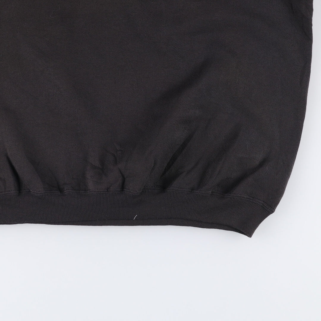 Vintage 90'S Hanes HER WAY plain blank sweatshirt, size L, men's cotton black type Vintage Second Hand