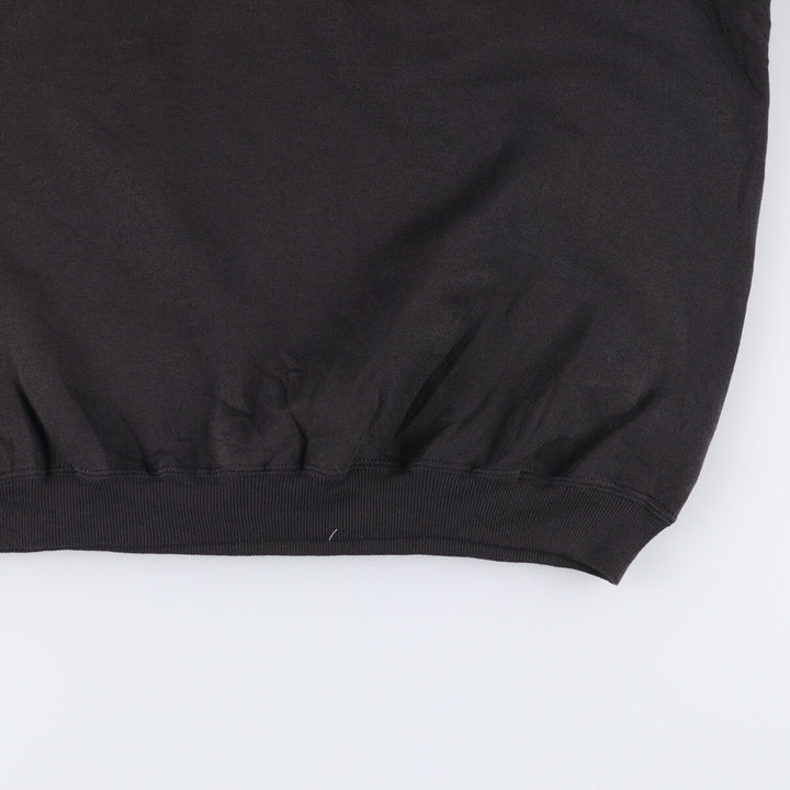 Vintage 90'S Hanes HER WAY plain blank sweatshirt, size L, men's cotton black type Vintage Second Hand