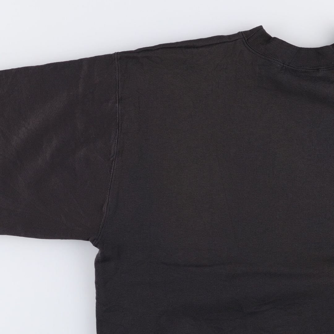 Vintage 90'S Hanes HER WAY plain blank sweatshirt, size L, men's cotton black type Vintage Second Hand
