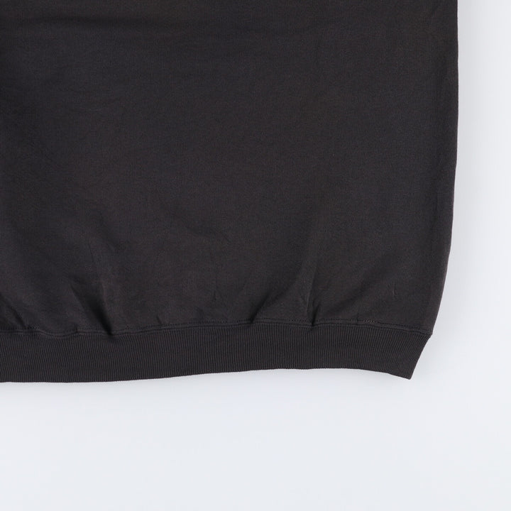 Vintage 90'S Hanes HER WAY plain blank sweatshirt, size L, men's cotton black type Vintage Second Hand