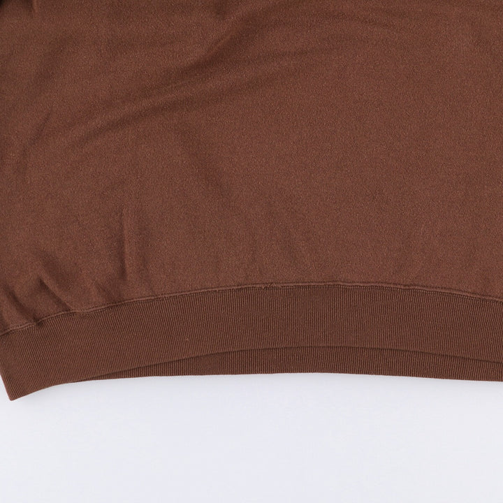 TULTEX plain blank sweatshirt, made in the USA, men's size XL cotton brown type Vintage Second Hand