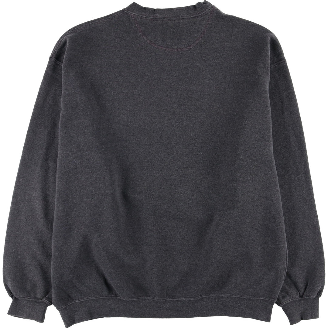 Russell Member's Mark Blank Sweatshirt, Men's XXL cotton Charcoal Vintage Second Hand