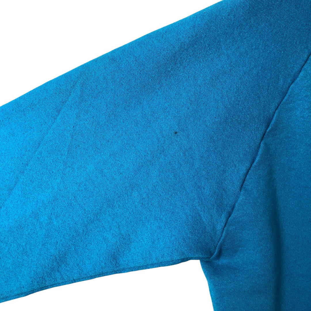 90'S Fruit of the Loom Casual Wear Plain Blank Sweatshirt, Made in USA, Men's Size Medium, Vintage cotton Blue type light blue Vintage Second Hand