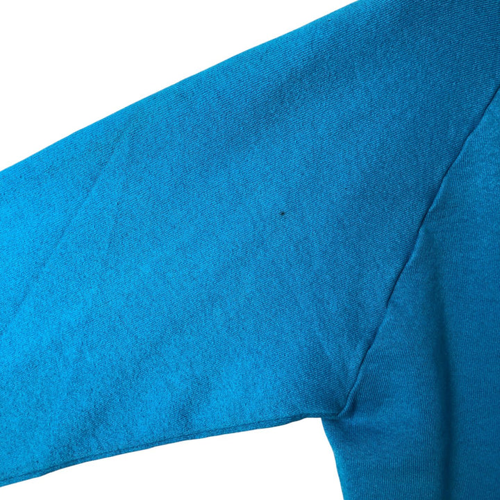 90'S Fruit of the Loom Casual Wear Plain Blank Sweatshirt, Made in USA, Men's Size Medium, Vintage cotton Blue type light blue Vintage Second Hand