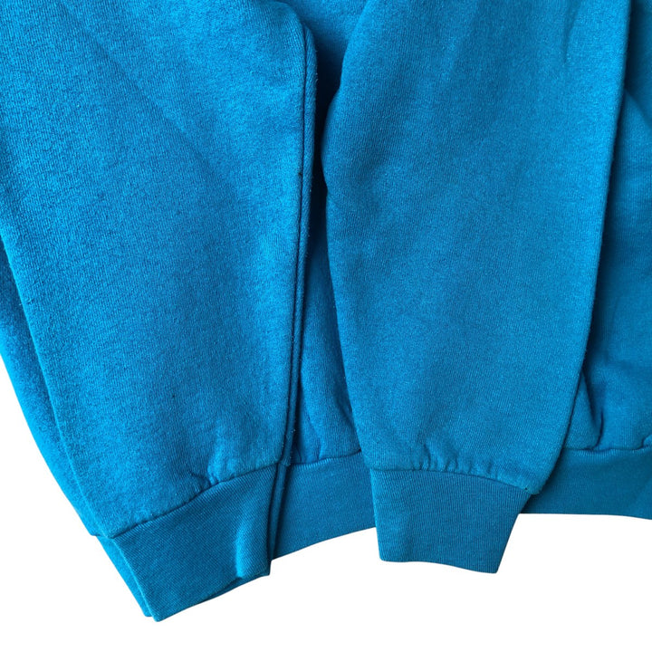 90'S Fruit of the Loom Casual Wear Plain Blank Sweatshirt, Made in USA, Men's Size Medium, Vintage cotton Blue type light blue Vintage Second Hand