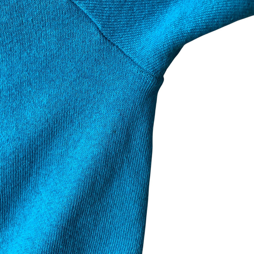 90'S Fruit of the Loom Casual Wear Plain Blank Sweatshirt, Made in USA, Men's Size Medium, Vintage cotton Blue type light blue Vintage Second Hand