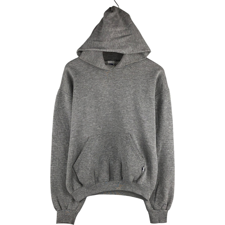 90'S Russell plain blank sweatshirt hoodie men's M size vintage polyester gray type Vintage Second Hand