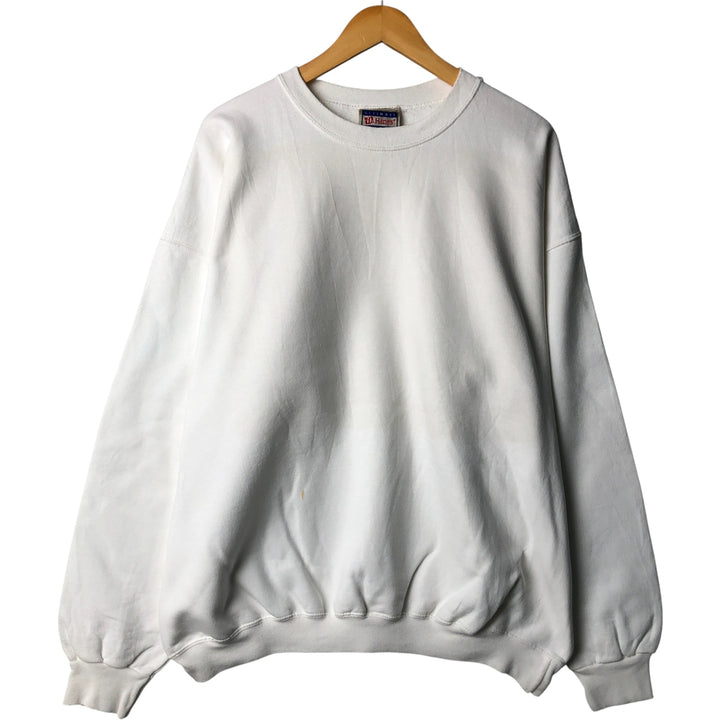 Vintage 90'S Hanes Ultimate Cotton plain blank sweatshirt, men's size XXL unclear white type Vintage Second Hand
