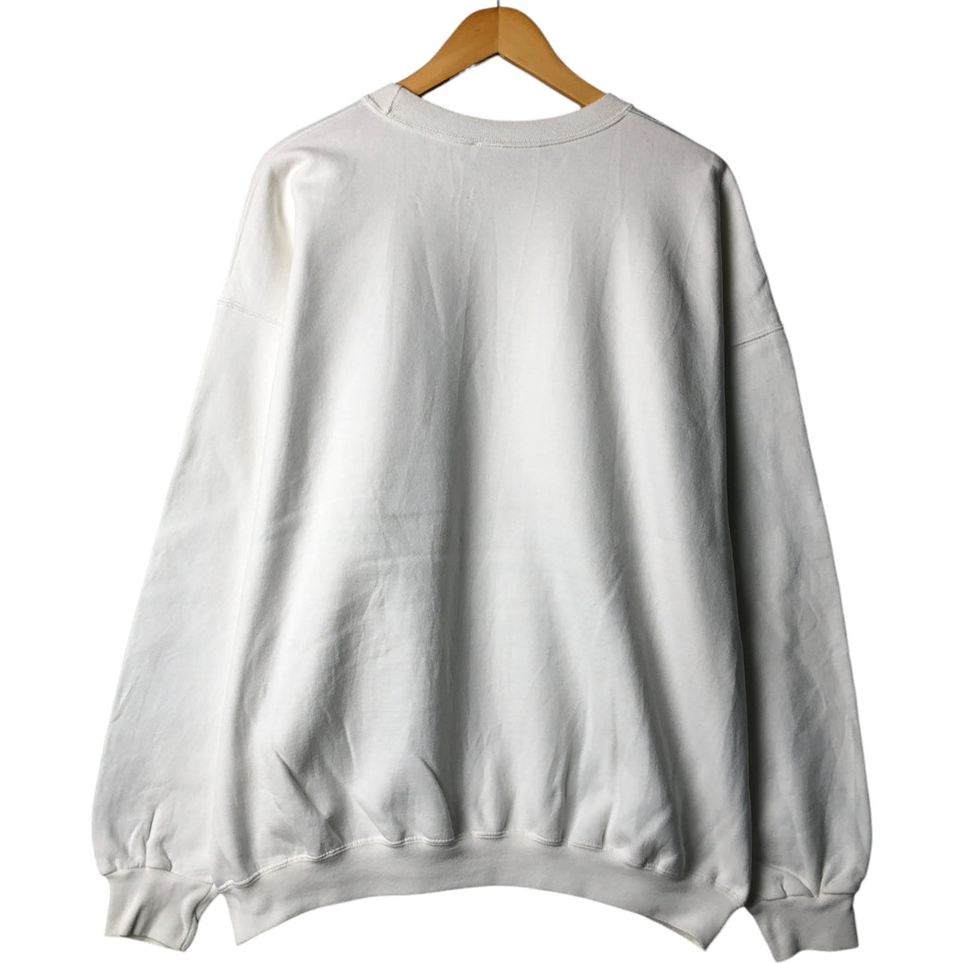 Vintage 90'S Hanes Ultimate Cotton plain blank sweatshirt, men's size XXL unclear white type Vintage Second Hand