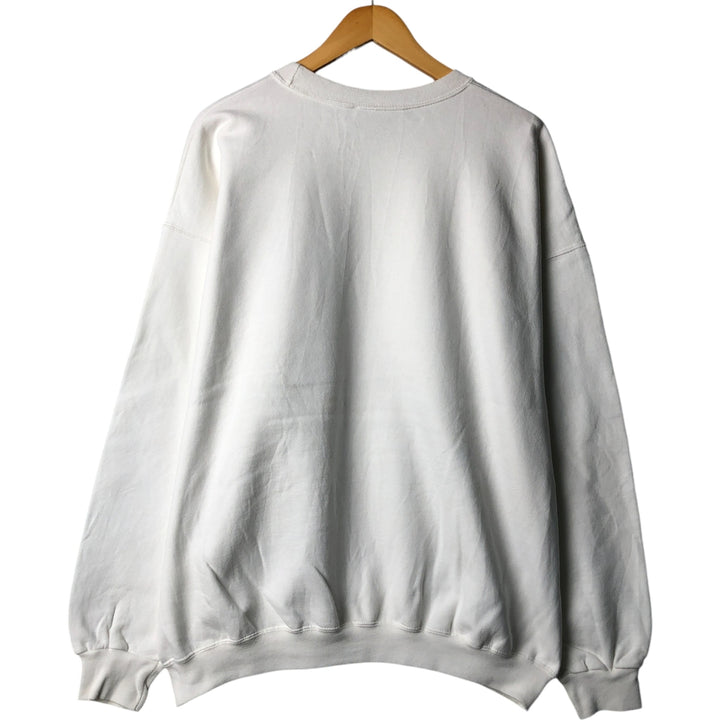 Vintage 90'S Hanes Ultimate Cotton plain blank sweatshirt, men's size XXL unclear white type Vintage Second Hand