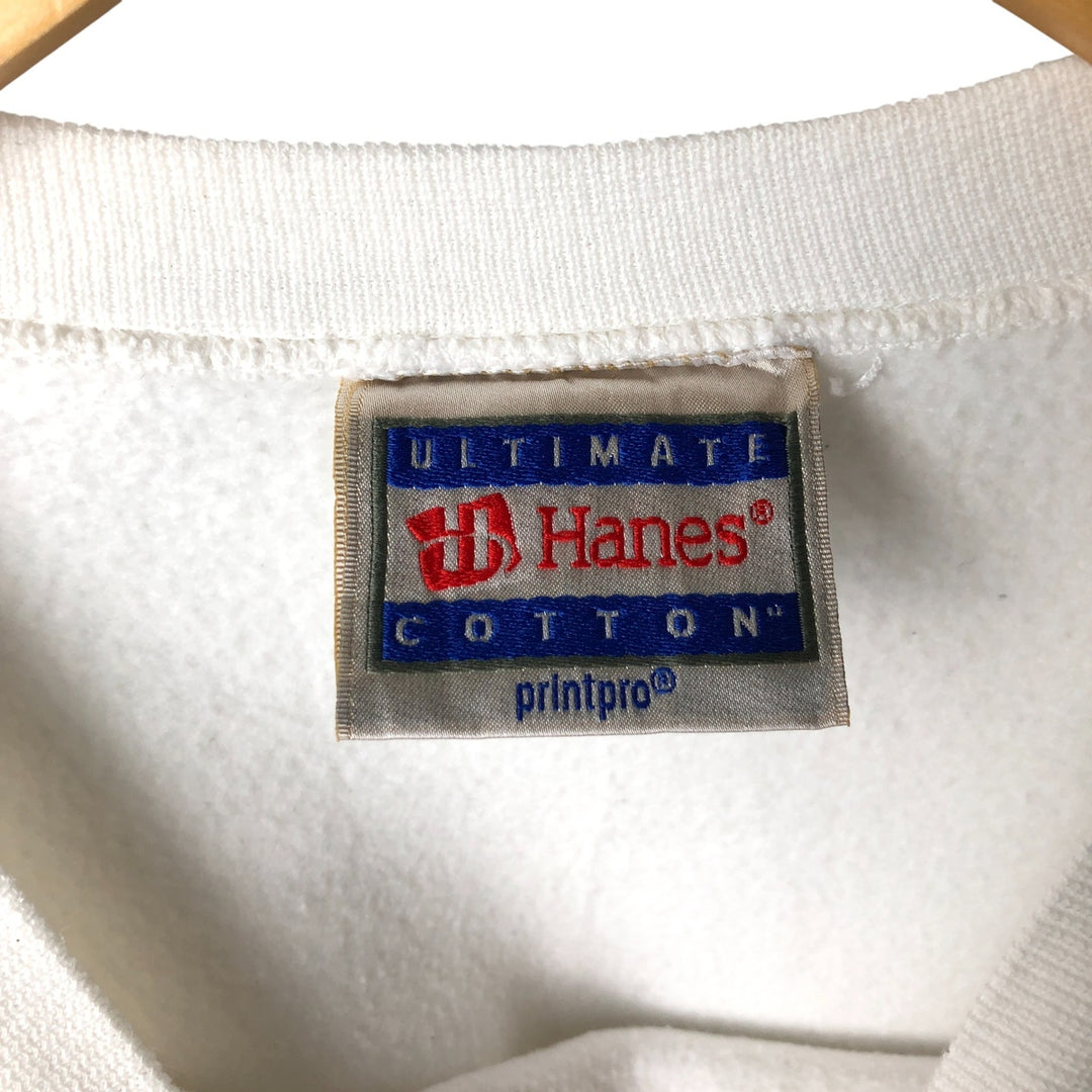 Vintage 90'S Hanes Ultimate Cotton plain blank sweatshirt, men's size XXL unclear white type Vintage Second Hand