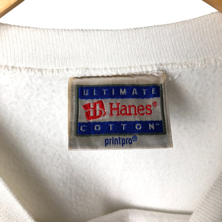 Vintage 90'S Hanes Ultimate Cotton plain blank sweatshirt, men's size XXL unclear white type Vintage Second Hand