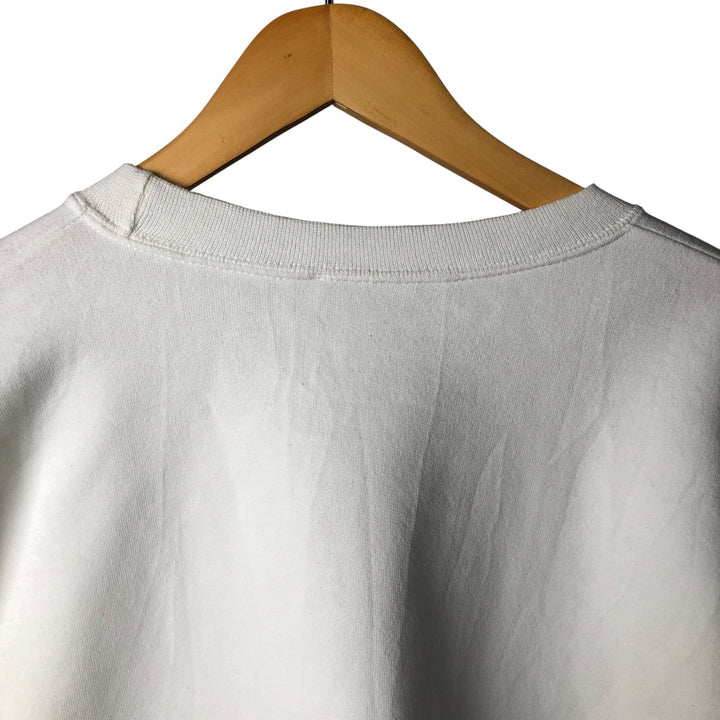 Vintage 90'S Hanes Ultimate Cotton plain blank sweatshirt, men's size XXL unclear white type Vintage Second Hand
