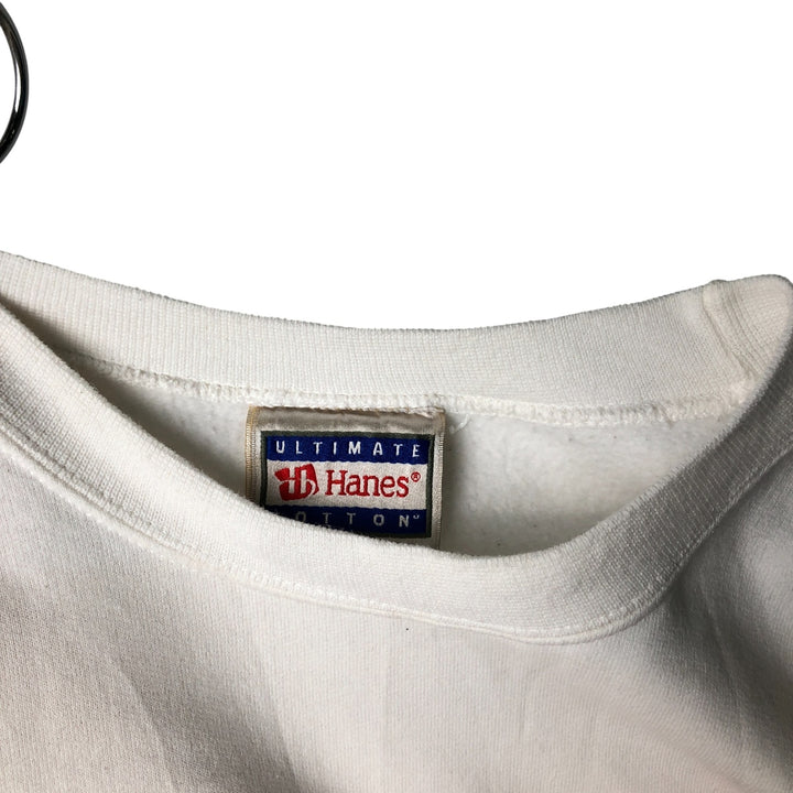 Vintage 90'S Hanes Ultimate Cotton plain blank sweatshirt, men's size XXL unclear white type Vintage Second Hand