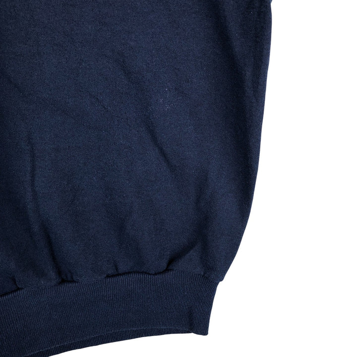 Vintage 80s-90'S Jerzees plain blank sweatshirt, men's size XL cotton navy blue type Vintage Second Hand
