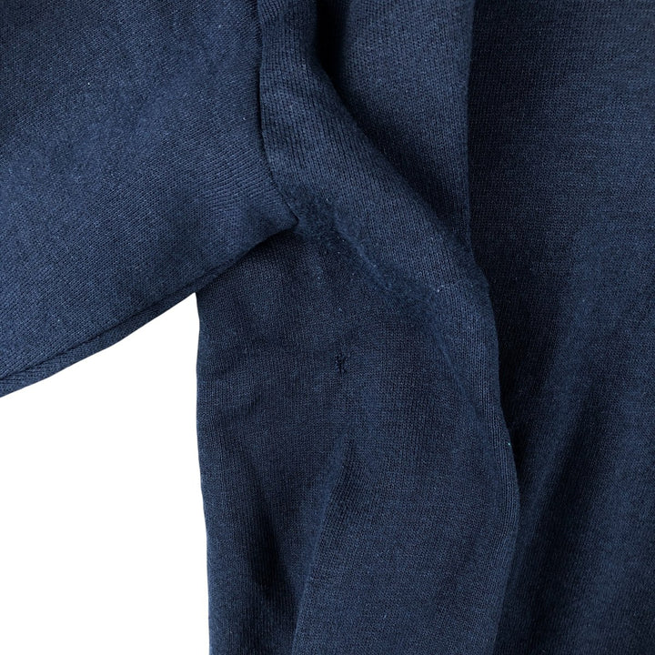 Vintage 80s-90'S Jerzees plain blank sweatshirt, men's size XL cotton navy blue type Vintage Second Hand