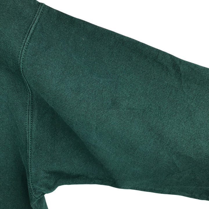 PLUMA plain blank sweatshirt, men's size L cotton Green type dark green Vintage Second Hand