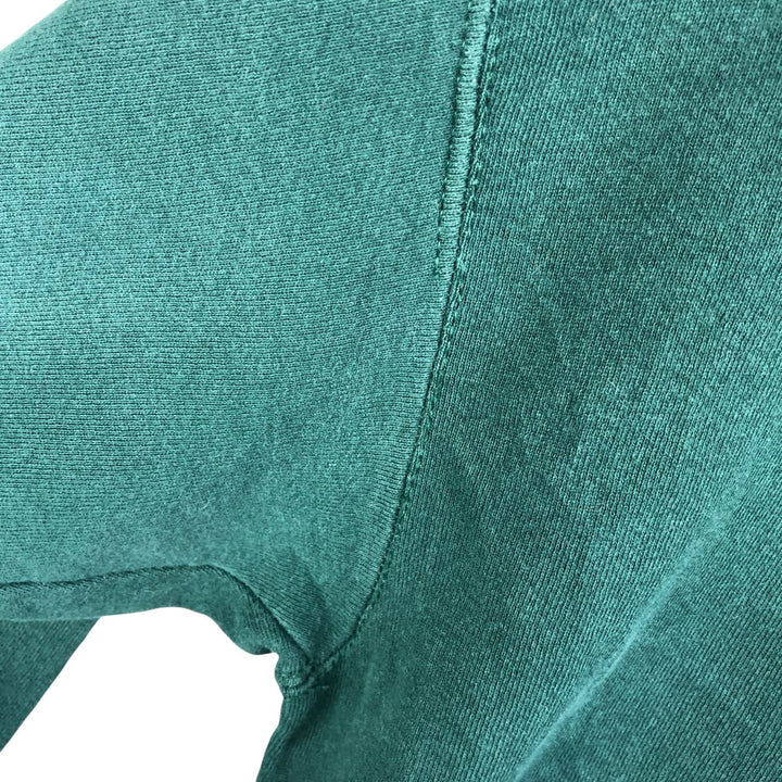 PLUMA plain blank sweatshirt, men's size L cotton Green type dark green Vintage Second Hand