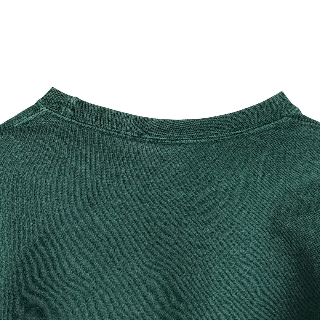 PLUMA plain blank sweatshirt, men's size L cotton Green type dark green Vintage Second Hand