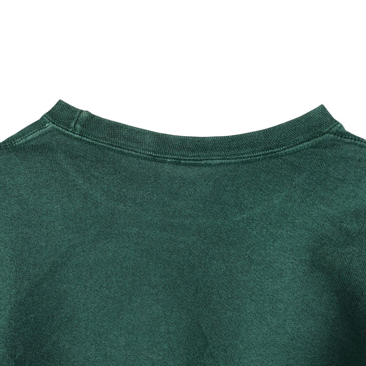 PLUMA plain blank sweatshirt, men's size L cotton Green type dark green Vintage Second Hand