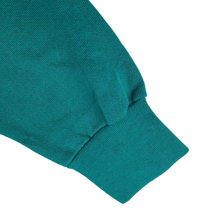Vintage 90'S TULTEX plain blank sweatshirt, made in the USA, men's size M. cotton Emerald green Vintage Second Hand
