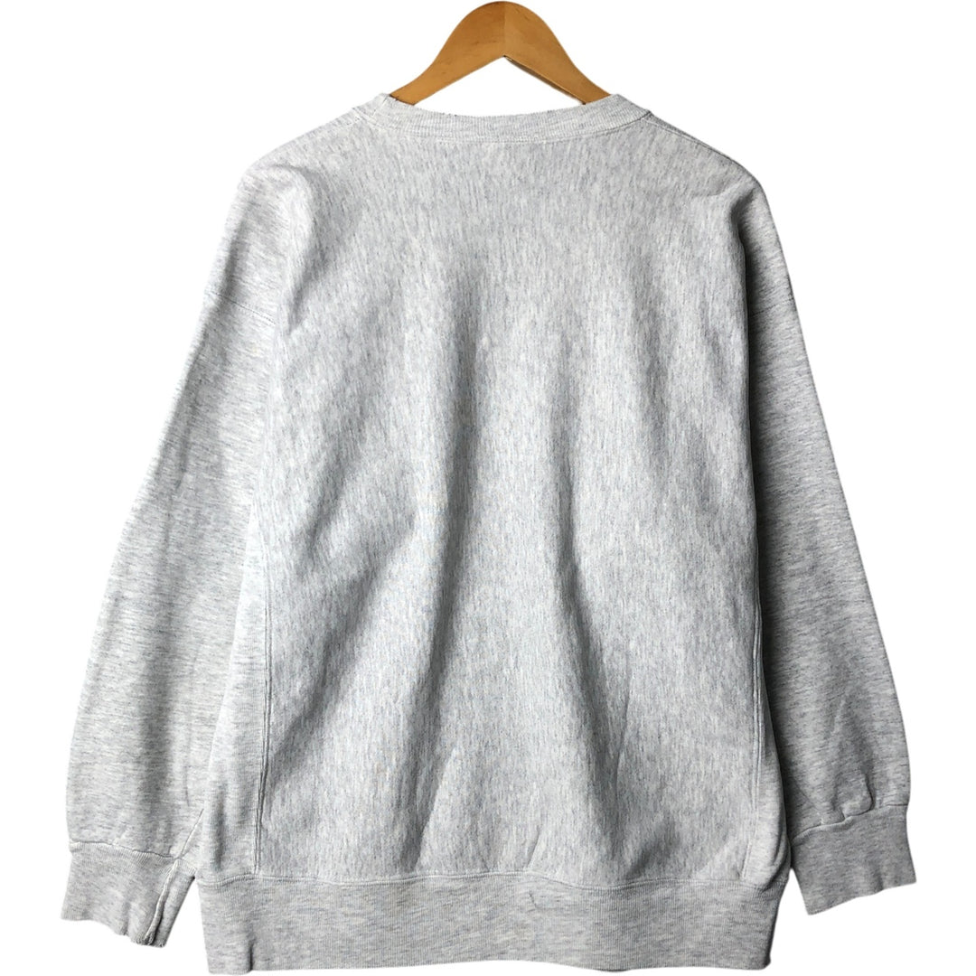 Vintage 90'S DISCUS ATHELETIC plain blank sweatshirt, made in the USA, size L, men's cotton pale white type Vintage Second Hand