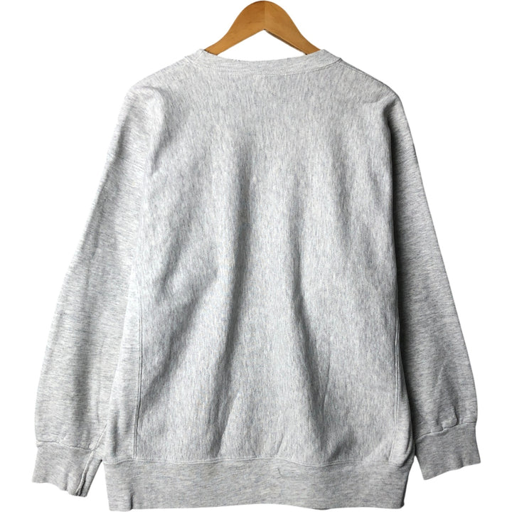 Vintage 90'S DISCUS ATHELETIC plain blank sweatshirt, made in the USA, size L, men's cotton pale white type Vintage Second Hand