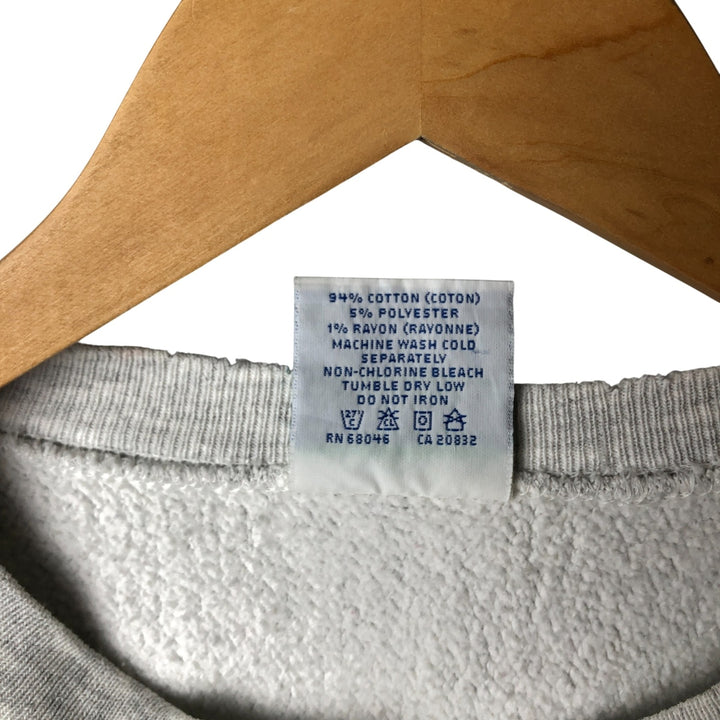 Vintage 90'S DISCUS ATHELETIC plain blank sweatshirt, made in the USA, size L, men's cotton pale white type Vintage Second Hand