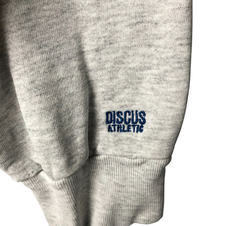 Vintage 90'S DISCUS ATHELETIC plain blank sweatshirt, made in the USA, size L, men's cotton pale white type Vintage Second Hand