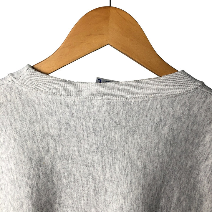 Vintage 90'S DISCUS ATHELETIC plain blank sweatshirt, made in the USA, size L, men's cotton pale white type Vintage Second Hand