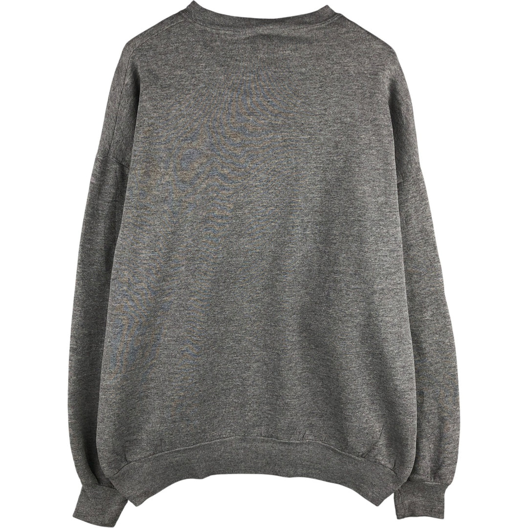 90'S Jerzees Plain Blank Sweatshirt Trainer Made in USA Men's XL Vintage cotton gray type Vintage Second Hand