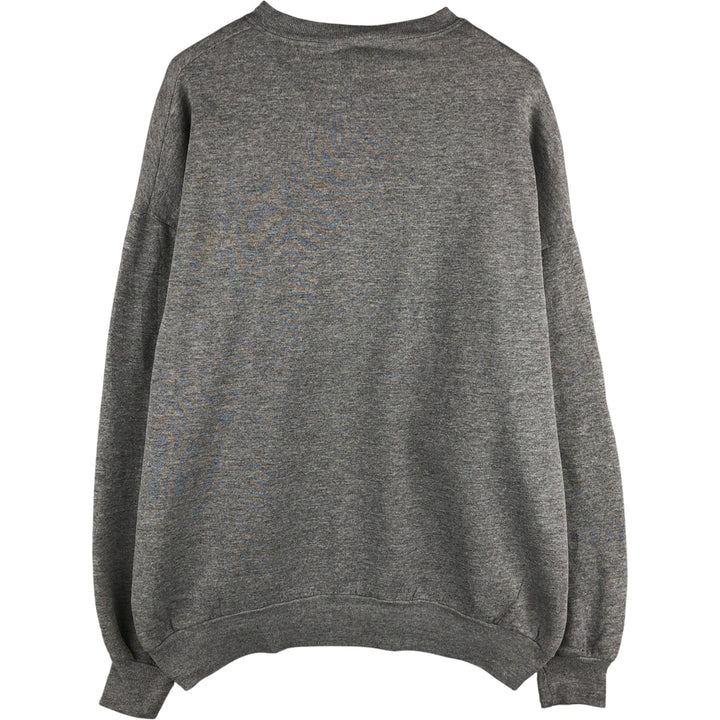 90'S Jerzees Plain Blank Sweatshirt Trainer Made in USA Men's XL Vintage cotton gray type Vintage Second Hand