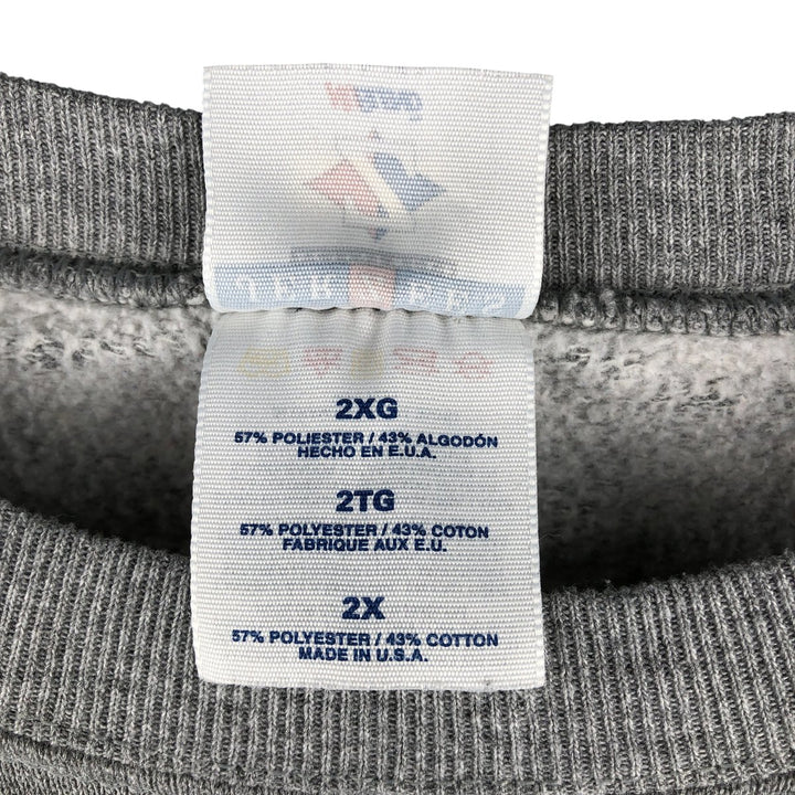 90'S Jerzees Plain Blank Sweatshirt Trainer Made in USA Men's XL Vintage cotton gray type Vintage Second Hand