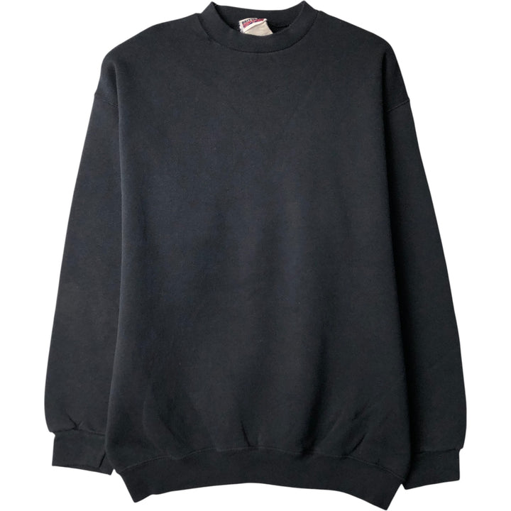 Vintage 90'S BRITTANIA plain blank sweatshirt, made in the USA, size L, men's cotton black type Vintage Second Hand