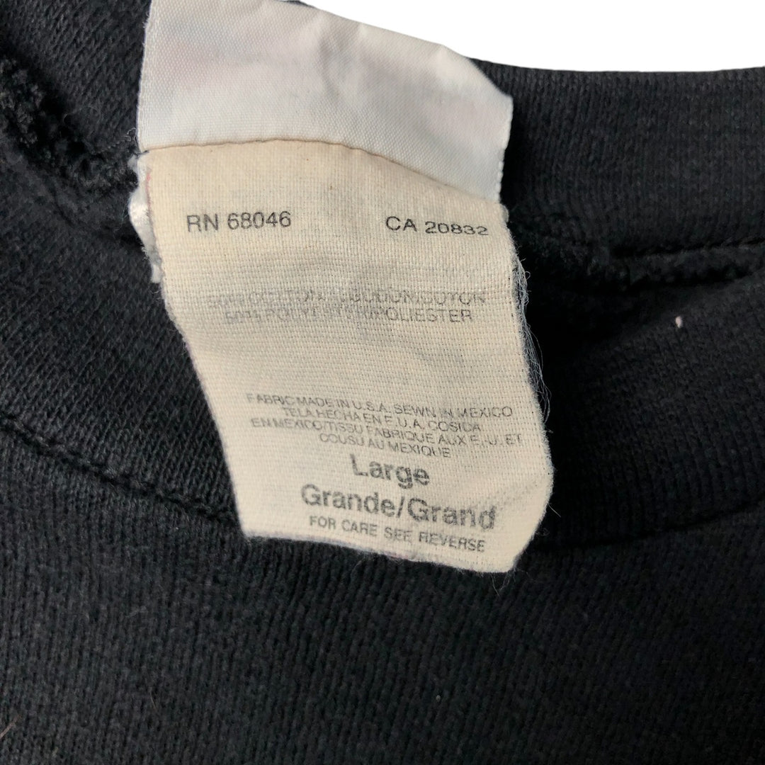 Vintage 90'S BRITTANIA plain blank sweatshirt, made in the USA, size L, men's cotton black type Vintage Second Hand