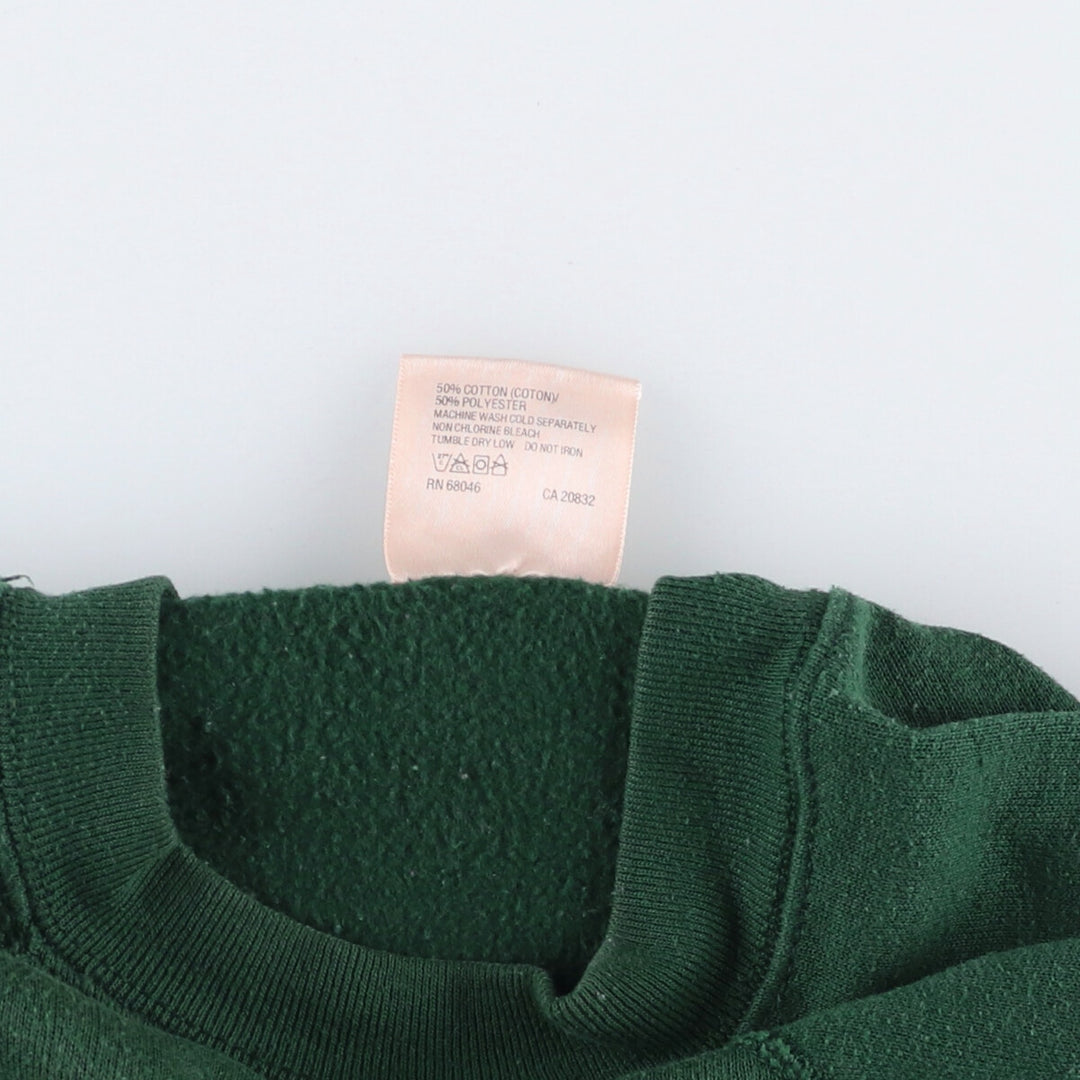 Vintage 90'S Tultex Maximum Sweats, plain, blank sweatshirt, made in the USA, men's size M. cotton Green type dark green Vintage Second Hand