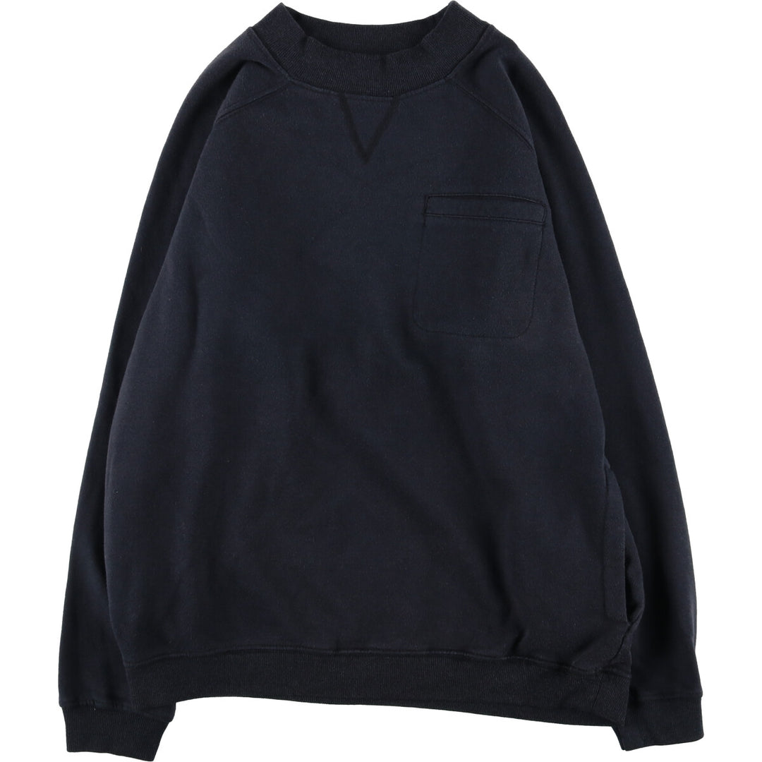 ACTIVE JCC plain blank sweatshirt, men's size L cotton black type Vintage Second Hand