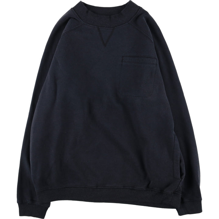 ACTIVE JCC plain blank sweatshirt, men's size L cotton black type Vintage Second Hand
