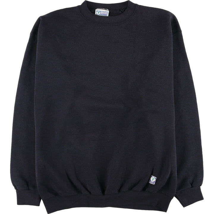 90'S Discus Athletic plain blank sweatshirt, made in the USA, men's size L, vintage cotton black type Vintage Second Hand