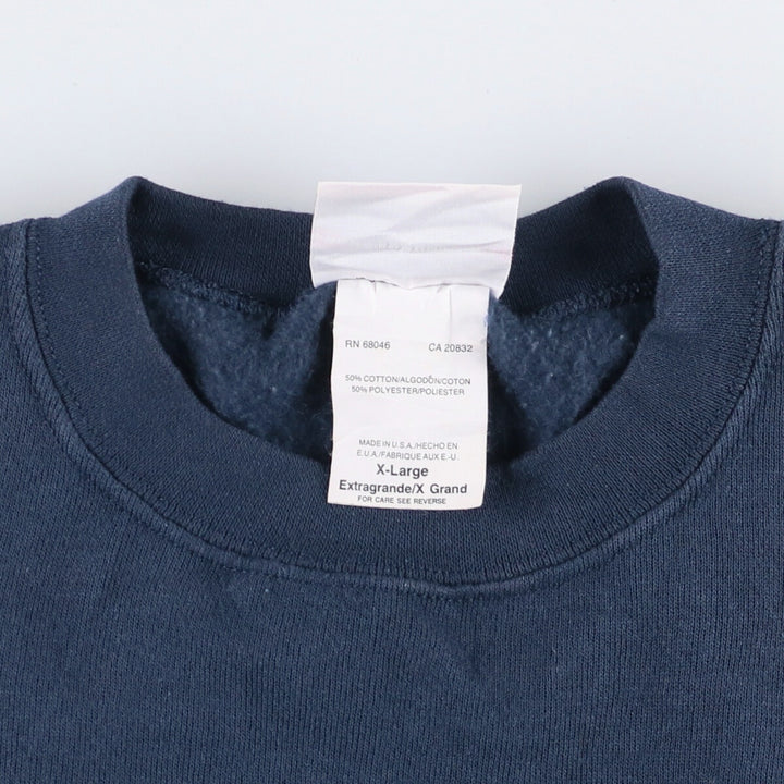 Levi's Brittania plain blank sweatshirt, made in the USA, men's size XL cotton navy blue type Vintage Second Hand