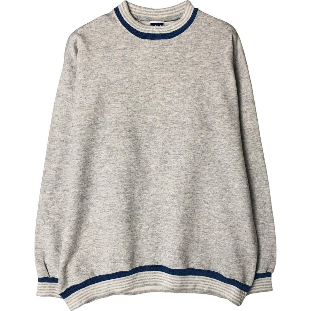 Vintage SEASPORTS plain blank sweatshirt, made in the USA, men's size L cotton pale white type Vintage Second Hand
