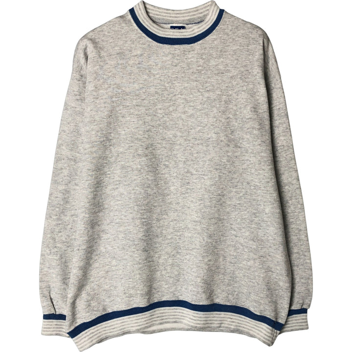 Vintage SEASPORTS plain blank sweatshirt, made in the USA, men's size L cotton pale white type Vintage Second Hand