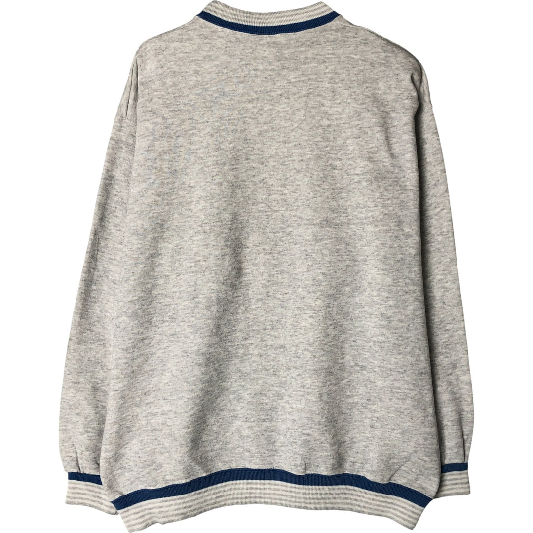 Vintage SEASPORTS plain blank sweatshirt, made in the USA, men's size L cotton pale white type Vintage Second Hand