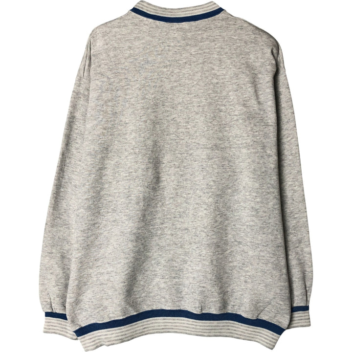 Vintage SEASPORTS plain blank sweatshirt, made in the USA, men's size L cotton pale white type Vintage Second Hand