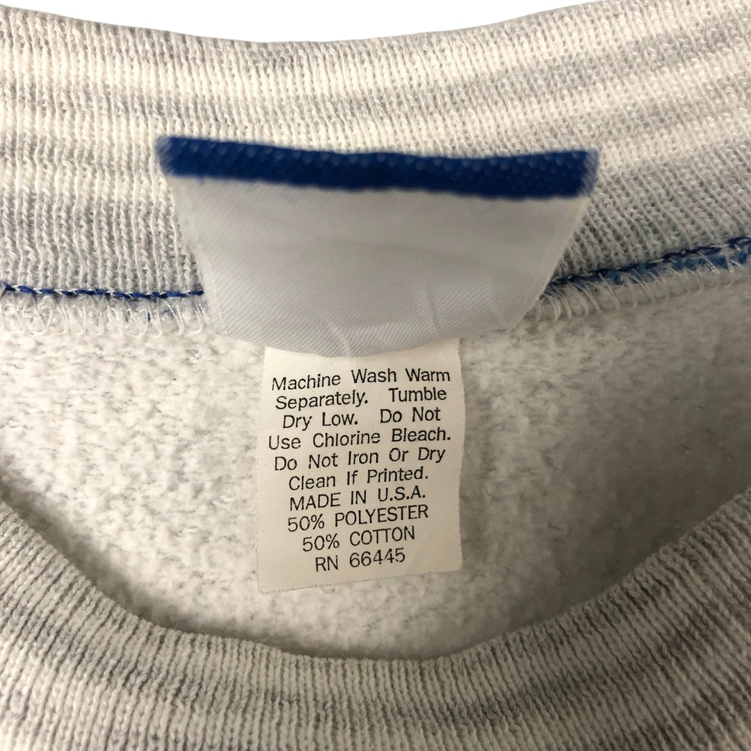 Vintage SEASPORTS plain blank sweatshirt, made in the USA, men's size L cotton pale white type Vintage Second Hand
