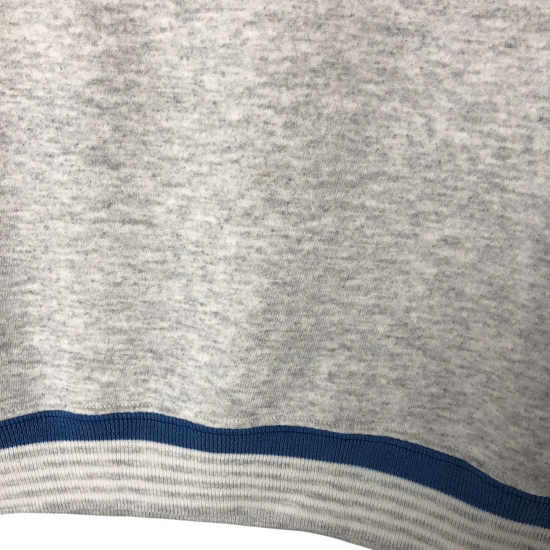 Vintage SEASPORTS plain blank sweatshirt, made in the USA, men's size L cotton pale white type Vintage Second Hand