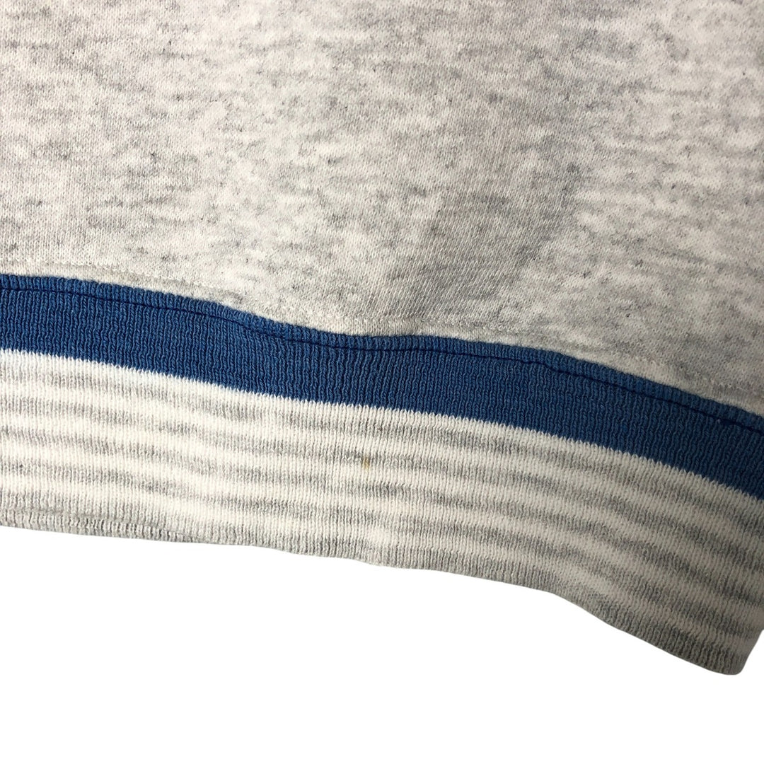 Vintage SEASPORTS plain blank sweatshirt, made in the USA, men's size L cotton pale white type Vintage Second Hand