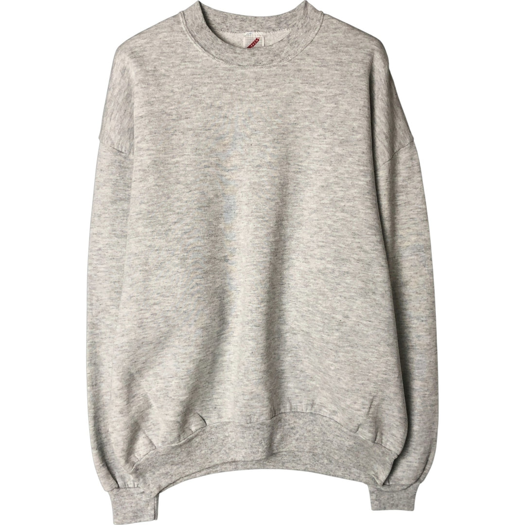 80s-90'S Jerzees Plain Blank Sweatshirt Trainer Made in USA Men's XL Vintage cotton pale white type Vintage Second Hand
